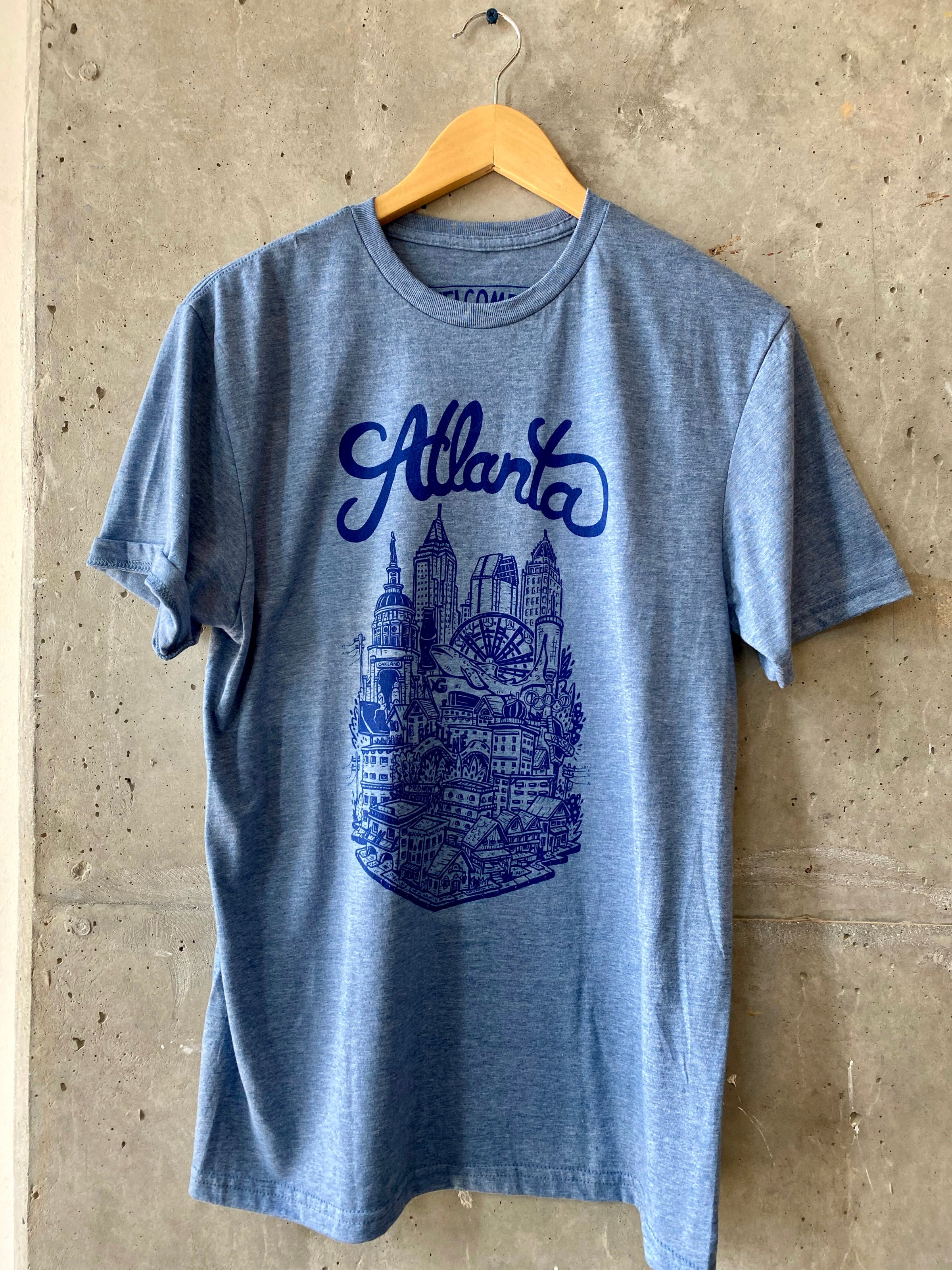 Atlanta Feather Tee - Blue